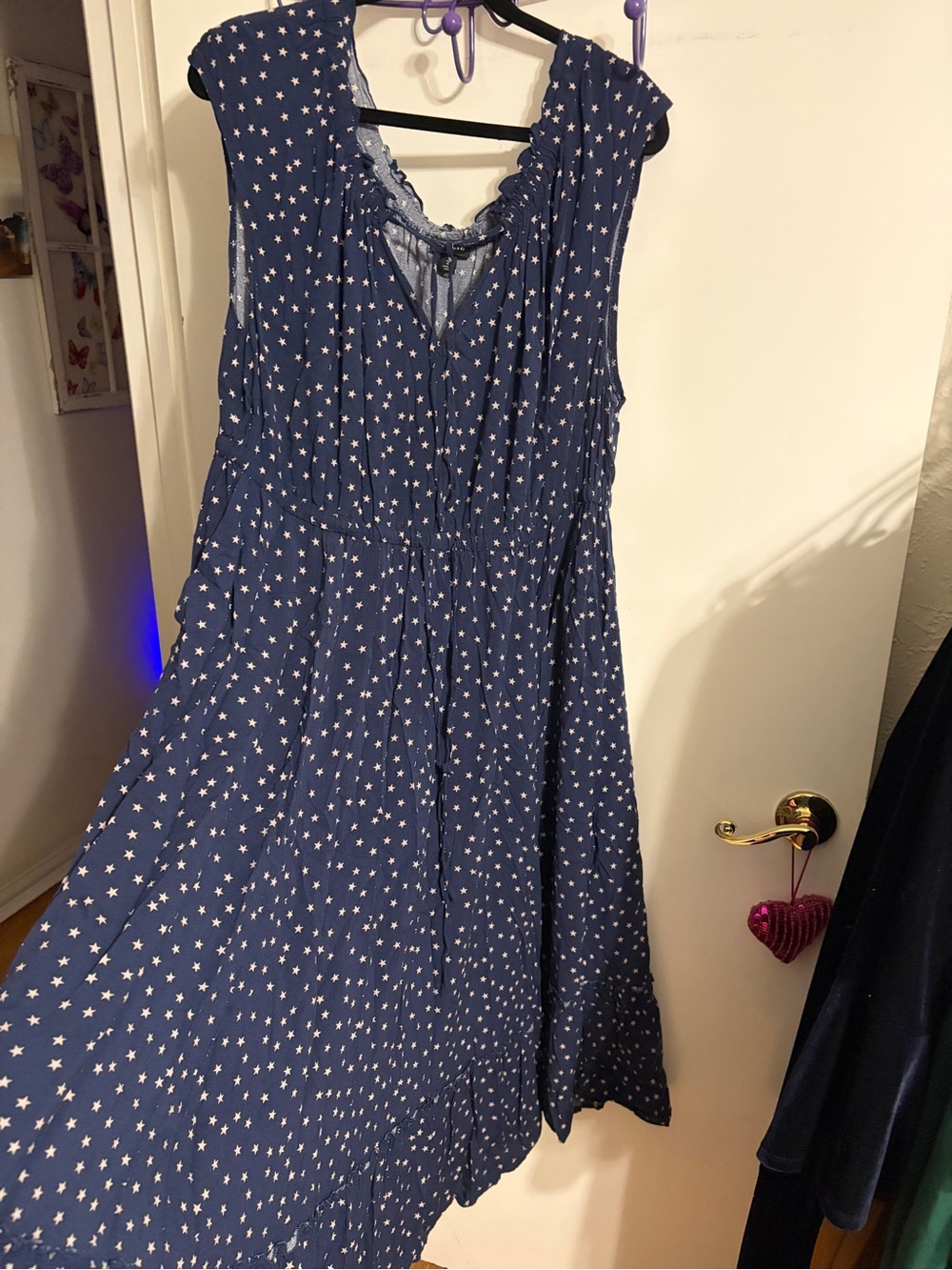 🥳 3 torrid Navy Star Print Almost Maxi Dress - Picture 11 of 15